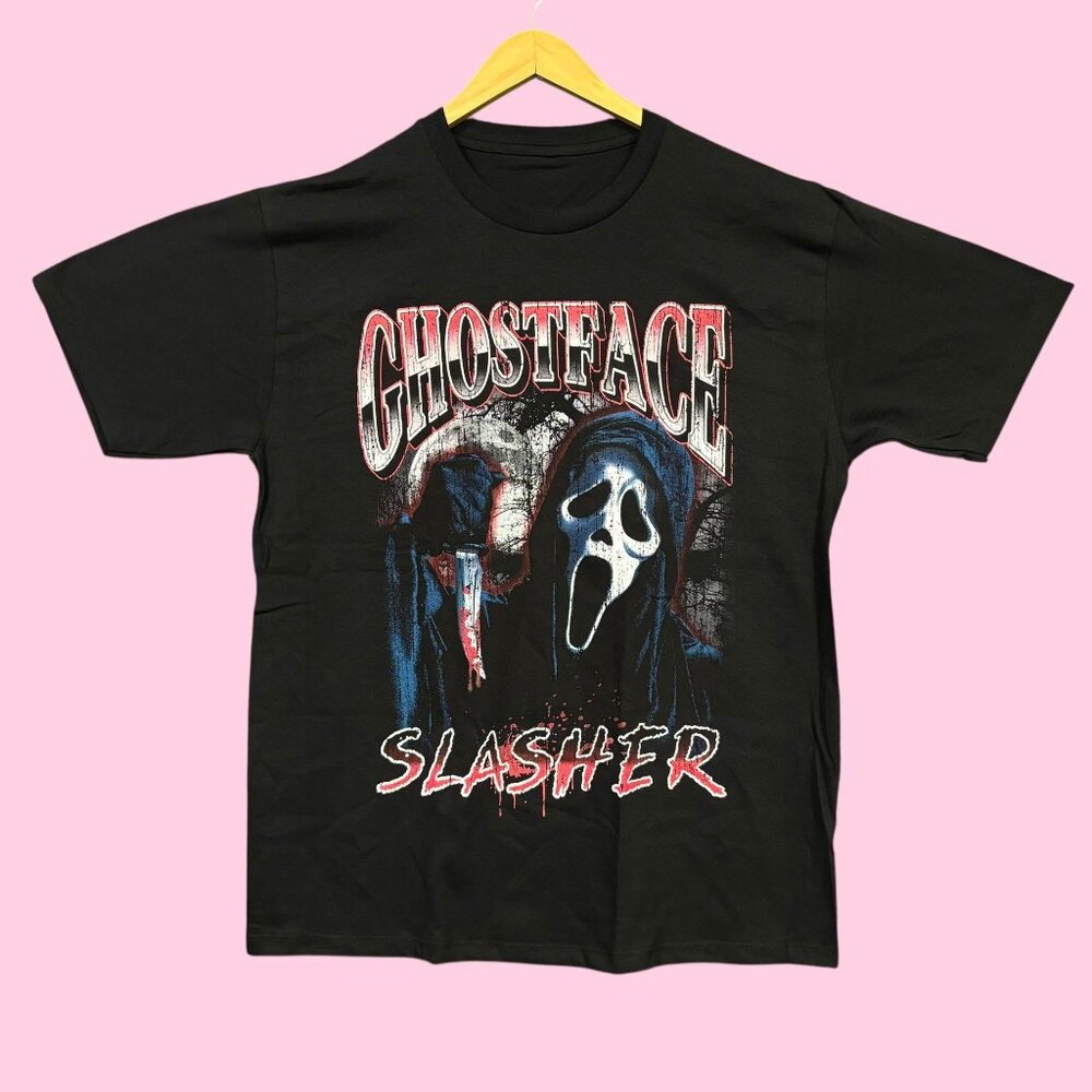 Scream Ghostface Slasher Horror Movie Poster Tee L